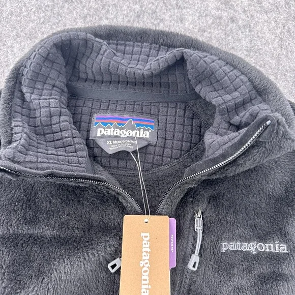 Patagonia Jacket Mens XL Black R2 Slim Fit Polartec Pro Fleece Full Zip STY25138 - Picture 12 of 14
